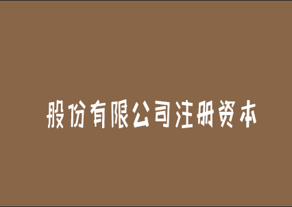 股份有限公司注冊(cè)資本