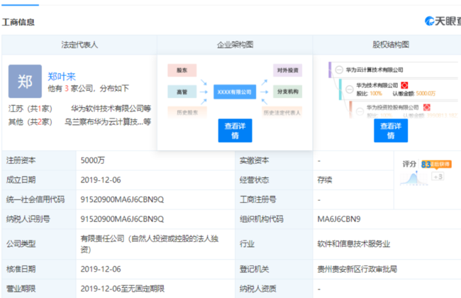 華為設(shè)立新公司“云計算”公司